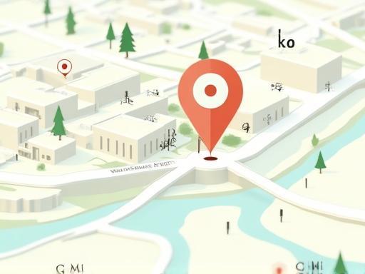 Mapa mostrando localização do ateliê no centro de Brasília